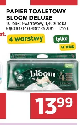 Papier toaletowy Bloom Deluxe promocja w Stokrotka