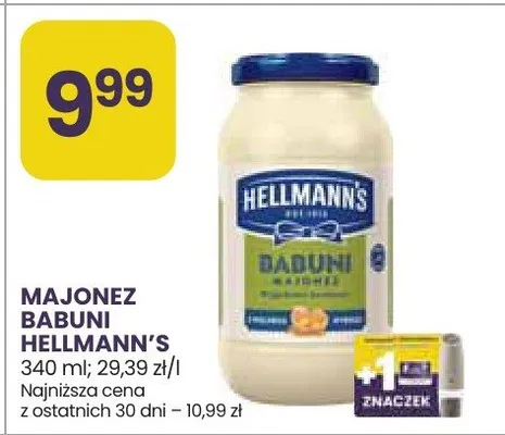 Majonez Babuni Hellmann's promocja w Stokrotka