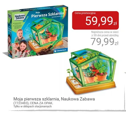 Zestaw naukowy Moja pierwsza szklarnia Clementoni Naukowa Zabawa promocja w Smyk