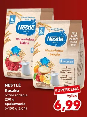 Kaszka mleczno-ryżowa Nestlé malina promocja w Kaufland