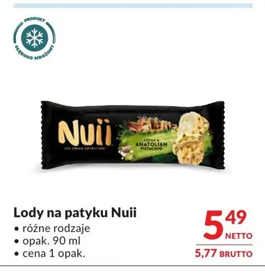 Lody na patyku Nuii promocja w Makro