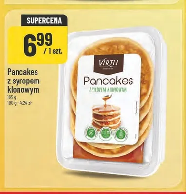 Pancakes z syropem klonowym Virtu promocja w POLOmarket