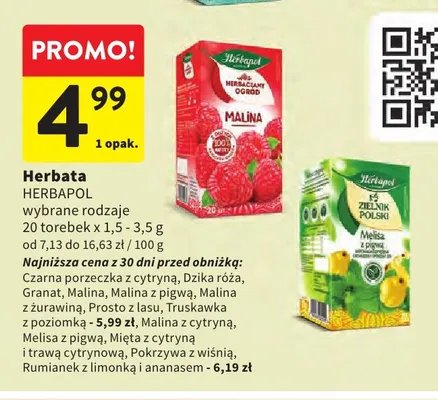 Herbata Herbapol prosto z lasu promocja w Intermarche