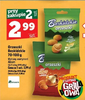 Orzeszki Chrup Max Beskidzkie 70-100g promocja w TOPAZ