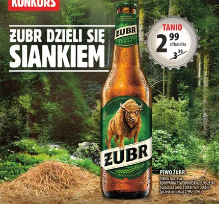 Piwo Żubr promocja w Arhelan