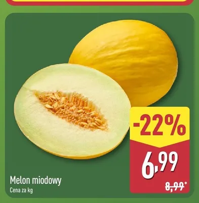 Melon miodowy promocja w Aldi