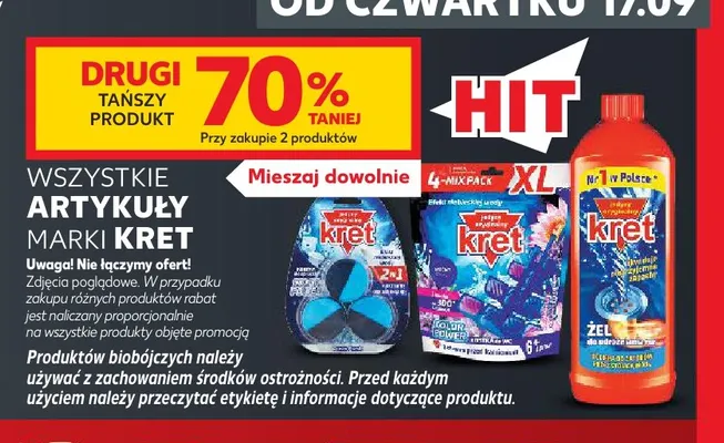 Artykuły marki Kret promocja w Kaufland