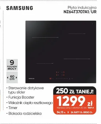 Płyta indukcyjna SAMSUNG NZ64T3707A1/UR promocja w Max Elektro