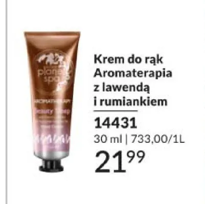 Krem do rąk Aromaterapia z lawendą i rumiankiem Avon Planet Spa promocja w AVON