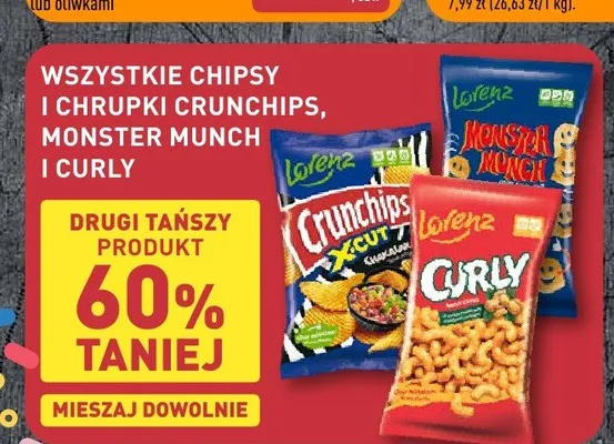 Chrupki Curly Lorenz promocja w Aldi