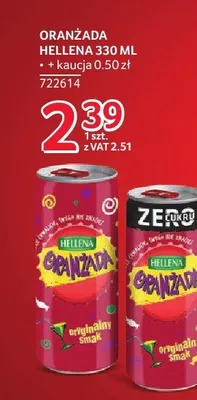 Oranżada Hellena bez cukru 330ml promocja w Selgros