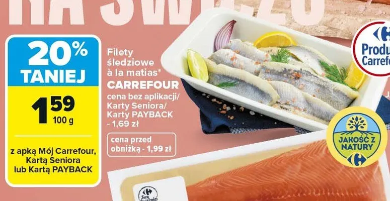 Filety śledziowe a la matias promocja w Carrefour Market
