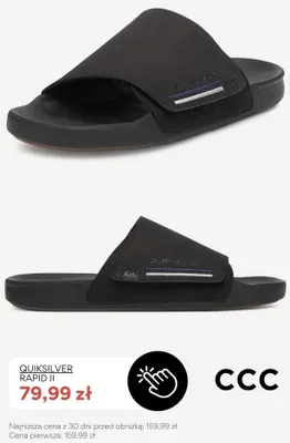 Klapki Quiksilver Rapid II promocja w CCC