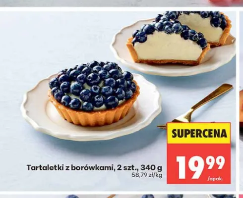 Tartaletki z borówkami 2-pak promocja w Biedronka