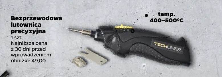 Bezprzewodowa lutownica 400-500° C promocja w Netto