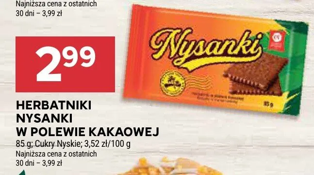 Herbatniki nysanki w polewie kakaowej promocja w Stokrotka