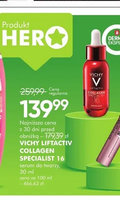 Serum do twarzy Vichy Liftactiv Collagen Specialist 16 promocja w Super-Pharm
