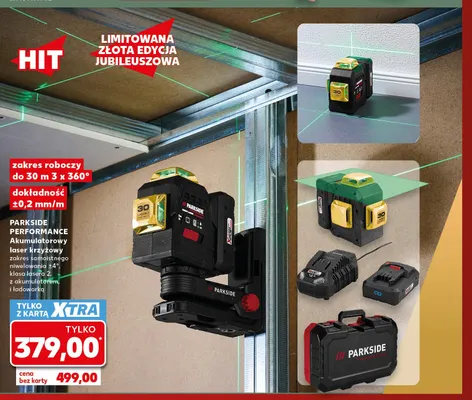 Akumulatorowy laser krzyżowy Parkside Performance promocja w Kaufland