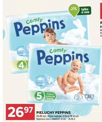 Pieluchy Peppins promocja w Stokrotka