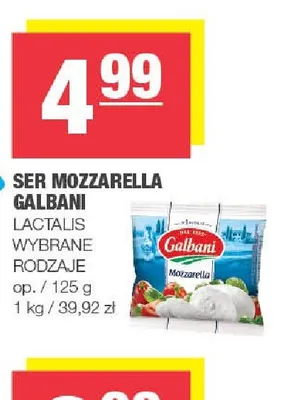 Ser mozzarella Galbani promocja w SPAR