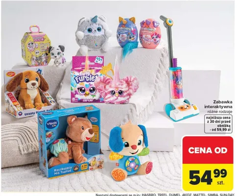 Zabawka interaktywna różne rodzaje promocja w Carrefour