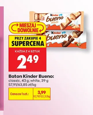Baton Kinder Bueno Classic promocja w Biedronka