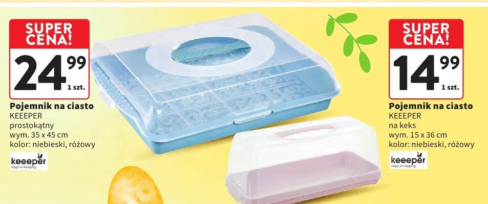 Pojemnik na ciasto na keks promocja w Intermarche