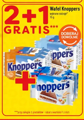 Wafel Knoppers Peanut 3-pak promocja w POLOmarket