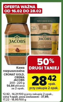 Kawa rozpuszczalna Crema promocja w Carrefour Express