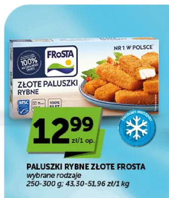 Paluszki rybne złote Frosta promocja w Groszek