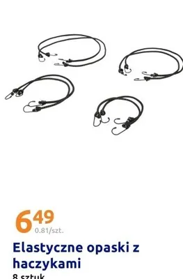 Elastyczne opaski z haczykami 8 sztuk promocja w Action