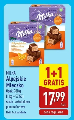 Alpejskie mleczko promocja w Aldi