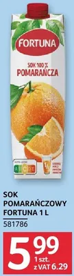 Sok pomarańczowy Fortuna 581786 promocja w Selgros