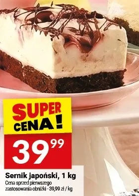 Sernik japoński promocja w Twój Market