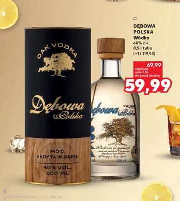 Wódka Dębowa Polska promocja w Kaufland