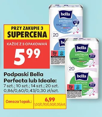 Podpaski Bella Perfecta Rose promocja w Biedronka