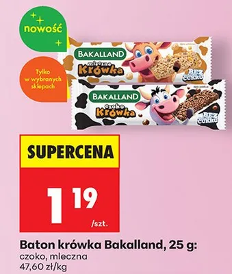 Baton krówka mleczna promocja w Biedronka