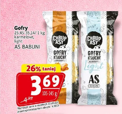 Gofry karmelowe As Babuni promocja w Prim Market