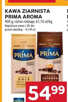 Kawa ziarnista Prima Aroma Intenso promocja w Stokrotka