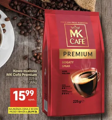 Kawa mielona MK Café Premium promocja w Delikatesy Centrum