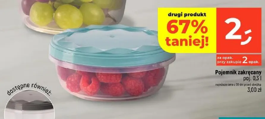 Pojemnik zakręcany 0,3 l promocja w Dealz