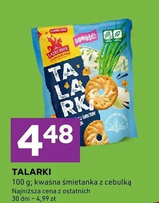 Talarki kwaśna śmietanka z cebulką Lajkonik promocja w Stokrotka