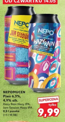 Piwo Nepomucen Jam Session Hazy IPA 4,9% promocja w Kaufland