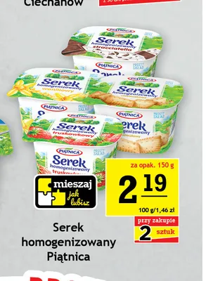 Serek homogenizowany Piątnica ciasteczkowy promocja w Gram Market