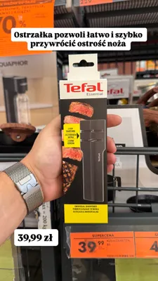 Ostrzałka uniwersalna Tefal Essential promocja w Biedronka
