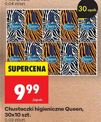 Chusteczki higieniczne promocja w Biedronka