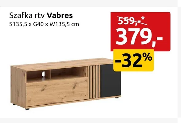 Szafka RTV Vabres promocja w Black Red White