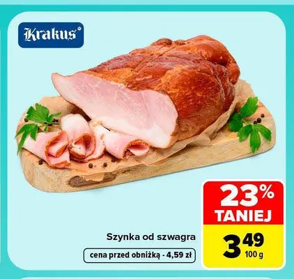 Szynka od szwagra Krakus promocja w Carrefour