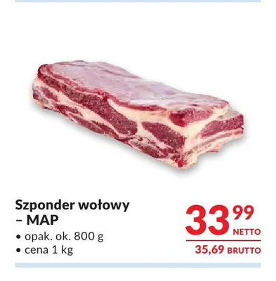 Szponder wołowy promocja w Makro