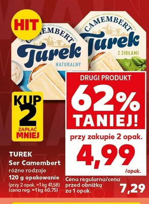 Ser Camembert Turek z ziołami promocja w Kaufland